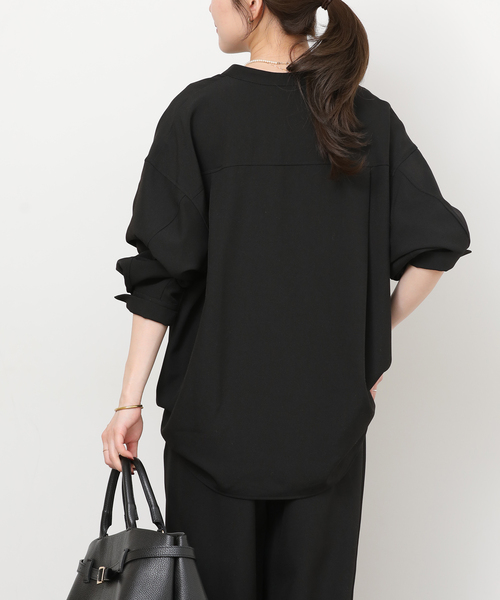 JOURNAL STANDARD relume（ジャーナルスタンダード　レリューム）の「《一部WEB限定》［2点セット］メランジツイルセットアップ（つなぎ/オールインワン・レディース・ライトグレー/ブラック/ネイビー・38/36）」の11枚目の写真