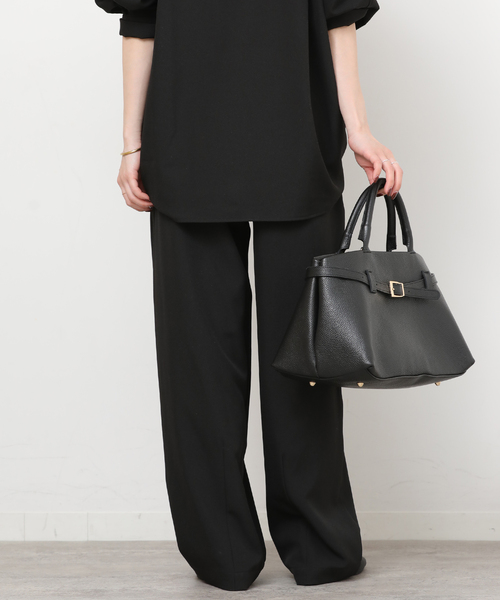 JOURNAL STANDARD relume（ジャーナルスタンダード　レリューム）の「《一部WEB限定》［2点セット］メランジツイルセットアップ（つなぎ/オールインワン・レディース・ライトグレー/ブラック/ネイビー・38/36）」の14枚目の写真