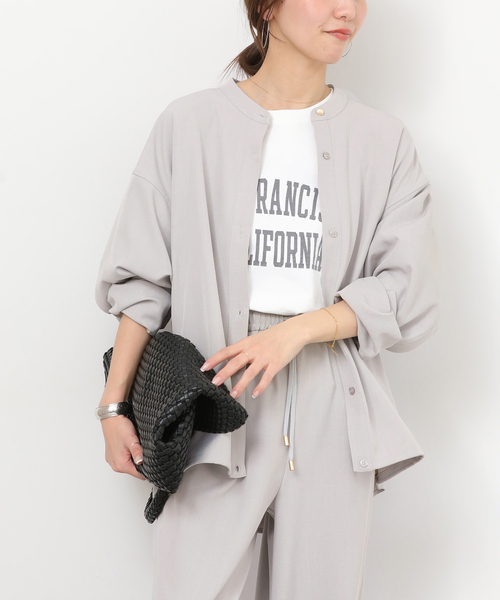 JOURNAL STANDARD relume（ジャーナルスタンダード　レリューム）の「《一部WEB限定》［2点セット］メランジツイルセットアップ（つなぎ/オールインワン・レディース・ライトグレー/ブラック/ネイビー・38/36）」の20枚目の写真