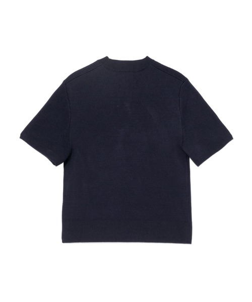 APEE BY A BATHING APE(エイピーバイアベイシングエイプ)の「SHORT SLEEVES SWEATER(ニット/セーター・レディース・ネイビー/アイボリー・SMALL/X-SMALL)」の4枚目の写真