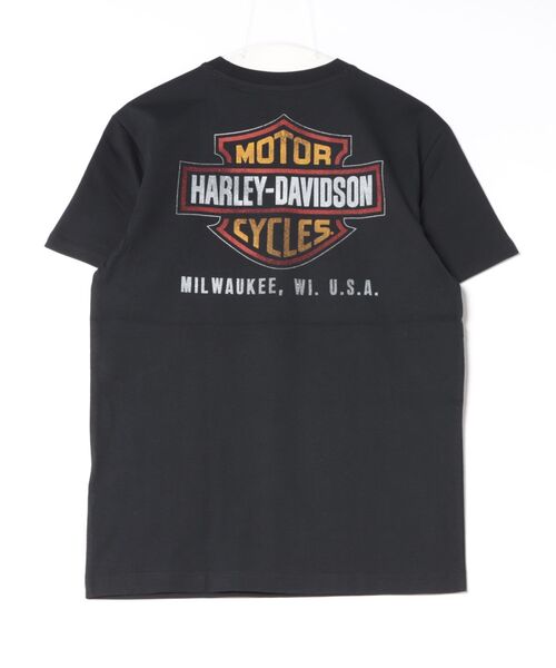 Harley-Davidson（ハーレーダビッドソン）の「スターズ＆ストライプス イーグル Tシャツ（Tシャツ/カットソー・メンズ・ブラック系その他・MEDIUM/SMALL/X-LARGE/LARGE）」の3枚目の写真