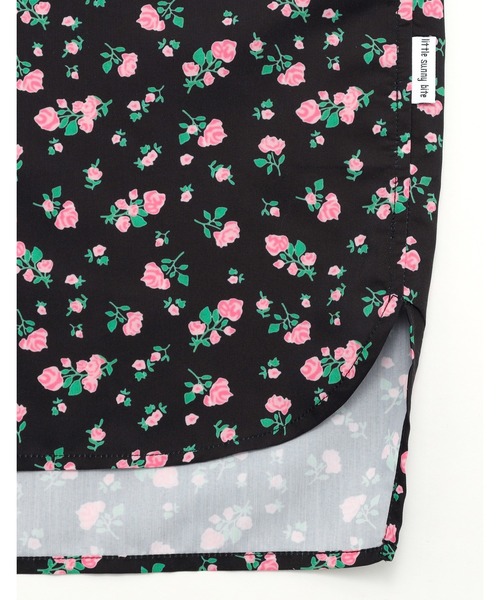Little sunny bite(リトルサニーバイト)の「【Little Sunny Bite】floral shirts(シャツ/ブラウス・レディース・ピンク/ブラック・MEDIUM/SMALL)」の7枚目の写真