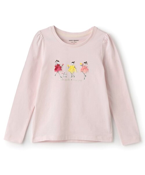 kate spade new york kids(ケイトスペードニューヨーク)の「チューリップガールズ長袖Tシャツ(Tシャツ/カットソー・キッズ・ピンク・130cm/120cm/110cm/100cm/90cm)」の1枚目の写真