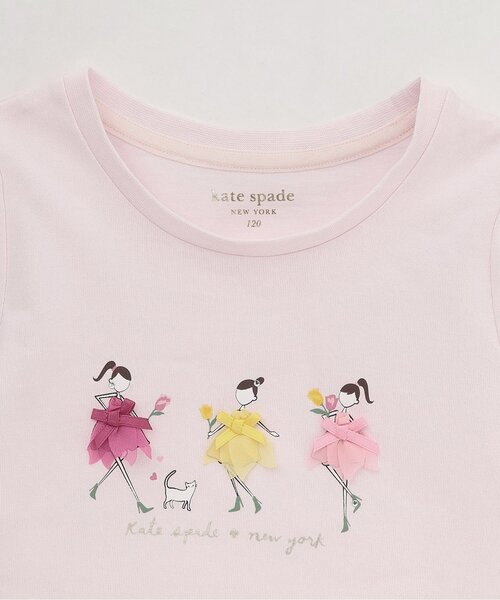 kate spade new york kids(ケイトスペードニューヨーク)の「チューリップガールズ長袖Tシャツ(Tシャツ/カットソー・キッズ・ピンク・130cm/120cm/110cm/100cm/90cm)」の3枚目の写真