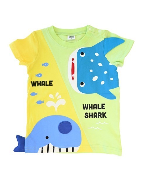 CHEEK ROOM(チークルーム)の「CHEEK ROOM/チークルーム くじらとさめ Tシャツ(Tシャツ/カットソー・キッズ・パープル/サックスブルー/ライトグリーン・90cm/100cm/110cm/120cm/130cm/80cm)」の21枚目の写真