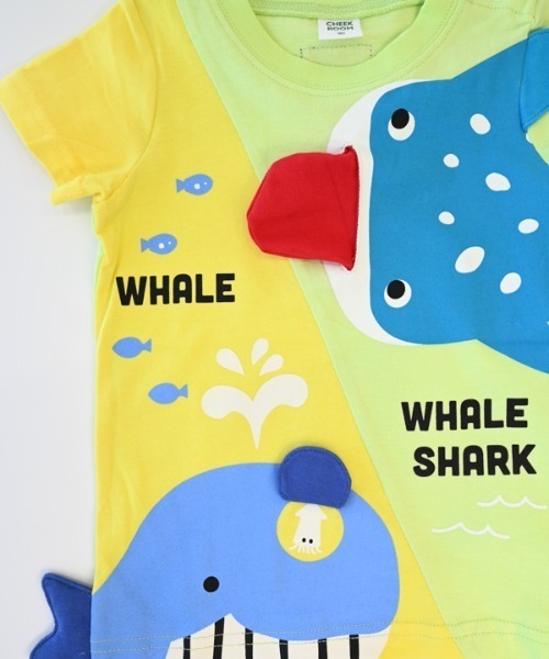 CHEEK ROOM(チークルーム)の「CHEEK ROOM/チークルーム くじらとさめ Tシャツ(Tシャツ/カットソー・キッズ・パープル/サックスブルー/ライトグリーン・90cm/100cm/110cm/120cm/130cm/80cm)」の22枚目の写真