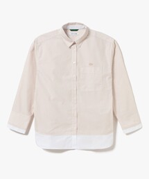 LACOSTE | レイヤード風デザイン ストライプシャツ(シャツ/ブラウス)