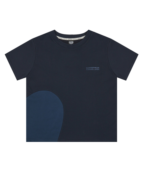 LUVISTRUE(ラヴイズトゥルー)の「BASIC HEART SET UP_TOP(NAVY)(Tシャツ/カットソー・レディース・その他・FREE)」の2枚目の写真