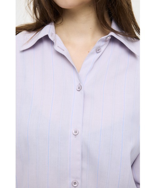 MOUSSY（マウジー）の「【26年SS新作】シャツ & ビスチェ セット（アンサンブル・レディース・ピンク系その他/ホワイト系その他/ブルー・FREE）」の19枚目の写真