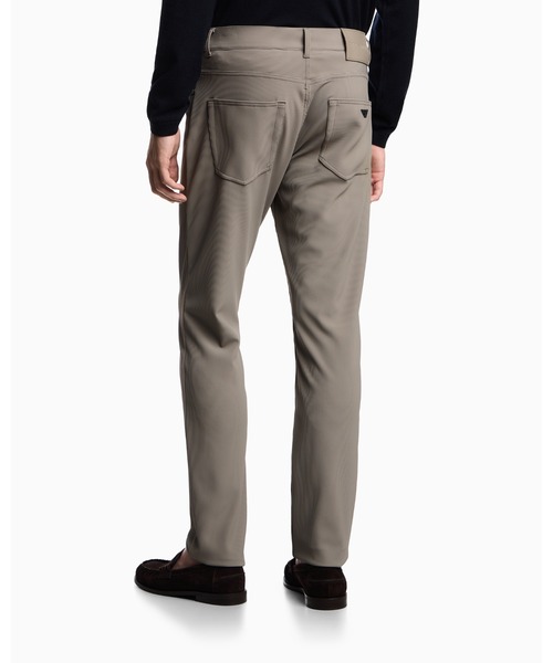 EMPORIO ARMANI（エンポリオアルマーニ）の「【エンポリオ アルマーニ】5ポケットパンツ ストレッチナイロン グログランパターン（デニムパンツ・メンズ・ブラック/ベージュ・32inch/30inch/34inch/27inch/31inch）」の9枚目の写真