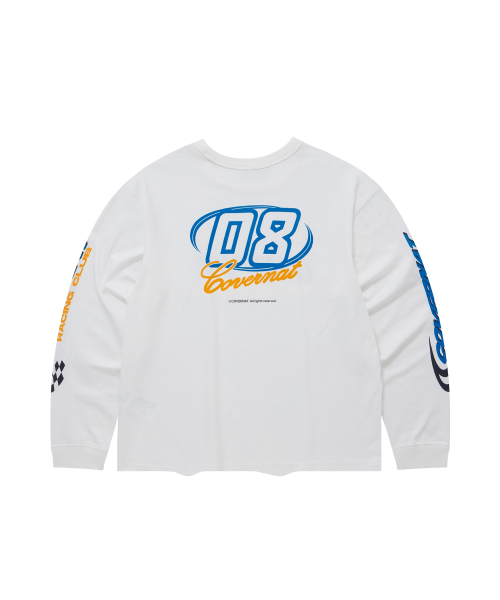 COVERNAT(カバーナット)の「レーシングクラブグラフィックロングスリーブホワイト(Tシャツ/カットソー・メンズ・その他・SMALL/MEDIUM/LARGE/X-LARGE)」の3枚目の写真