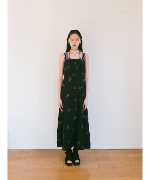sahara(サハラ)の「【PRE ORDER】Flower Embroidery Dress(ワンピース・レディース・ブラック/ベージュ/ライトグレー・FREE)」の19枚目の写真