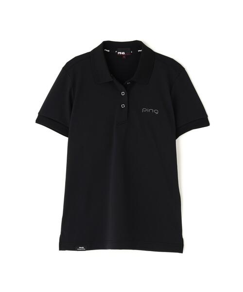 PING(ピン)の「【PING APPAREL】レイブロック半袖ポロシャツ <PERFORMANCE> (LADIES)(ポロシャツ・レディース・ホワイト/ブルー系その他/ブラック・L/LL/M/S)」の10枚目の写真