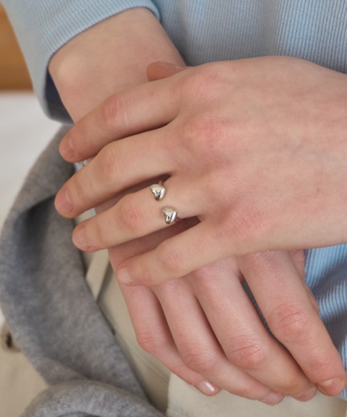 Birthday room(バースデイルーム)の「ハートボルトリング/heart bolt ring(リング・レディース・ブラック/シルバー・FREE)」の10枚目の写真