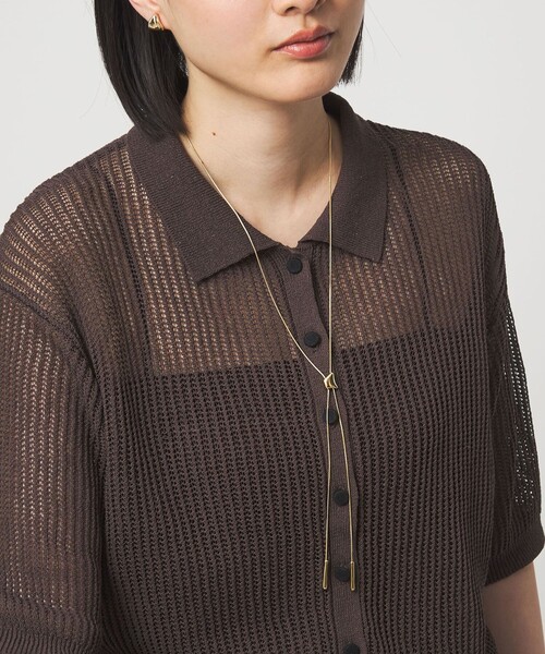 green label relaxing（グリーンレーベルリラクシング）の「スライド メルティバー ネックレス（ネックレス・レディース・シルバー/ゴールド・FREE）」の2枚目の写真