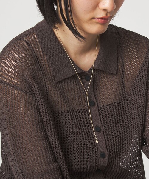 green label relaxing（グリーンレーベルリラクシング）の「スライド メルティバー ネックレス（ネックレス・レディース・シルバー/ゴールド・FREE）」の4枚目の写真