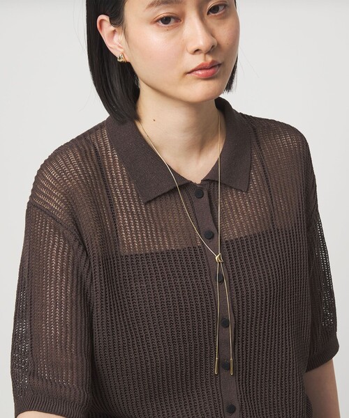 green label relaxing（グリーンレーベルリラクシング）の「スライド メルティバー ネックレス（ネックレス・レディース・シルバー/ゴールド・FREE）」の5枚目の写真