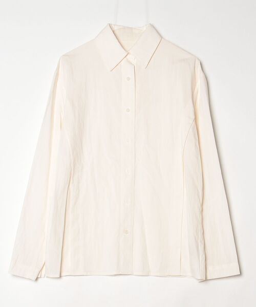 TODAYFUL（トゥデイフル）の「Sidetuck Silky Shirts（シャツ/ブラウス・レディース・ライトグリーン/ブラック/オフホワイト・FREE）」の2枚目の写真