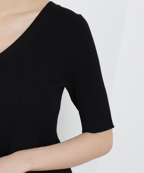 PROPORTION BODY DRESSING（プロポーションボディドレッシング）の「部分シアーペプラムニット / 1216170308（ニット/セーター・レディース・ピンク/ブラック/ブルー/グレー/ホワイト系その他/ホワイト・SMALL/MEDIUM）」の17枚目の写真