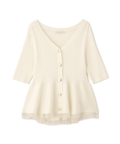PROPORTION BODY DRESSING(プロポーションボディドレッシング)の「部分シアーペプラムニット / 1216170308(ニット/セーター・レディース・ピンク/ブラック/ブルー/グレー/ホワイト系その他/ホワイト・SMALL/MEDIUM)」の13枚目の写真