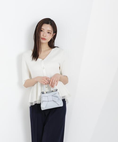 PROPORTION BODY DRESSING(プロポーションボディドレッシング)の「部分シアーペプラムニット / 1216170308(ニット/セーター・レディース・ピンク/ブラック/ブルー/グレー/ホワイト系その他/ホワイト・SMALL/MEDIUM)」の17枚目の写真