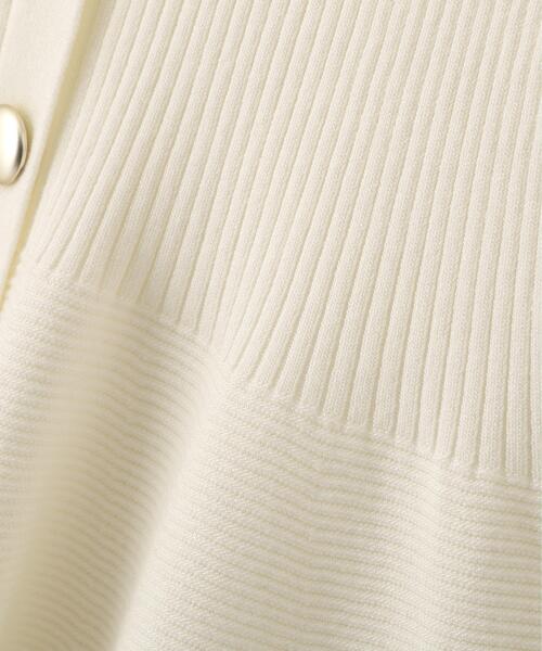 PROPORTION BODY DRESSING（プロポーションボディドレッシング）の「部分シアーペプラムニット / 1216170308（ニット/セーター・レディース・ピンク/ブラック/ブルー/グレー/ホワイト系その他/ホワイト・SMALL/MEDIUM）」の15枚目の写真