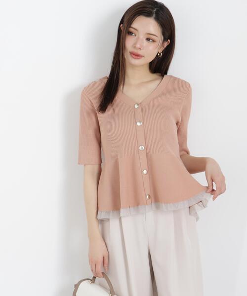 PROPORTION BODY DRESSING（プロポーションボディドレッシング）の「部分シアーペプラムニット / 1216170308（ニット/セーター・レディース・ピンク/ブラック/ブルー/グレー/ホワイト系その他/ホワイト・SMALL/MEDIUM）」の20枚目の写真