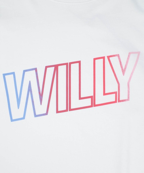 WILLY CHAVARRIA(ウィリーチャバリア)の「【SE1】【WILLY CHAVARRIA/ウィリーチャバリア】 WILLY GRADIENT LOGO TBSP023(Tシャツ/カットソー・メンズ・White/Black・L/M)」の6枚目の写真