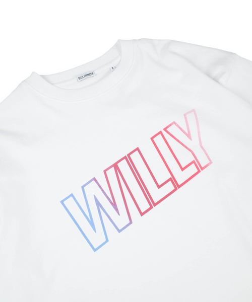 WILLY CHAVARRIA(ウィリーチャバリア)の「【SE1】【WILLY CHAVARRIA/ウィリーチャバリア】 WILLY GRADIENT LOGO TBSP023(Tシャツ/カットソー・メンズ・White/Black・L/M)」の7枚目の写真