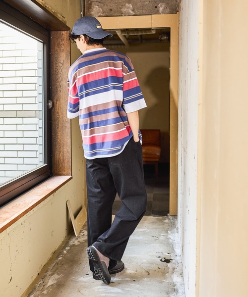niko and...(ニコアンド)の「USACOTTONヘンリーT(Tシャツ/カットソー・メンズ・ブルー/ブラウン/ベージュ・LARGE/MEDIUM)」の5枚目の写真