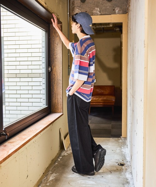 niko and...(ニコアンド)の「USACOTTONヘンリーT(Tシャツ/カットソー・メンズ・ブルー/ブラウン/ベージュ・LARGE/MEDIUM)」の6枚目の写真