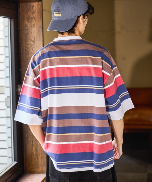 niko and...(ニコアンド)の「USACOTTONヘンリーT(Tシャツ/カットソー・メンズ・ブルー/ブラウン/ベージュ・LARGE/MEDIUM)」の11枚目の写真