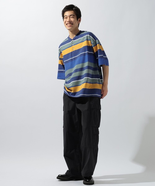 niko and...(ニコアンド)の「USACOTTONヘンリーT(Tシャツ/カットソー・メンズ・ブルー/ブラウン/ベージュ・LARGE/MEDIUM)」の22枚目の写真