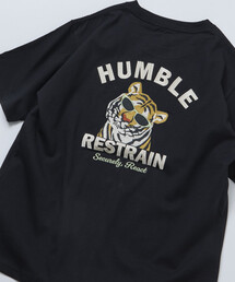 限定展開 ビッグシルエット デザインバック刺繍 クルーネック Tシャツ / TIGER