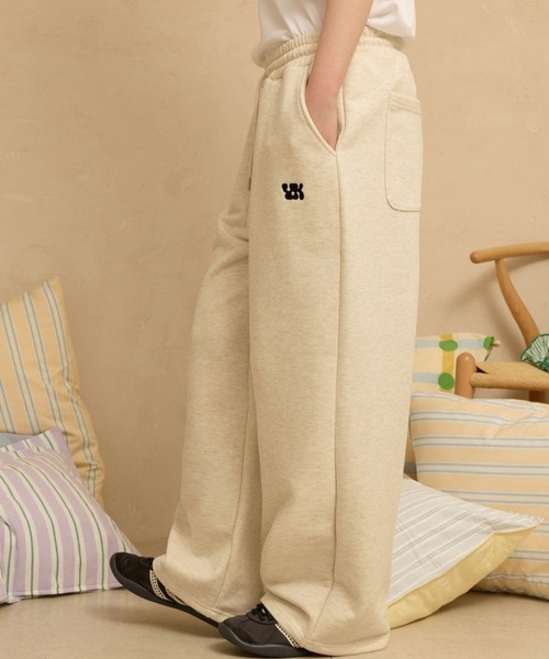 WaiKei（ワイケイ）の「セットアップ着用可能【UNISEX】Wai Kei／アップリケドットパンツ（スウェットパンツ・レディース・ブラック/ナチュラル・MEDIUM/LARGE）」の8枚目の写真