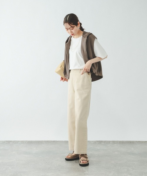 GLOBAL WORK(グローバルワーク)の「リッチクリーン透けにくいドルマンプルオーバー/636794(Tシャツ/カットソー・レディース・ダークグレー/ホワイト/ブラック/ブルー・MEDIUM/SMALL/LARGE)」の5枚目の写真
