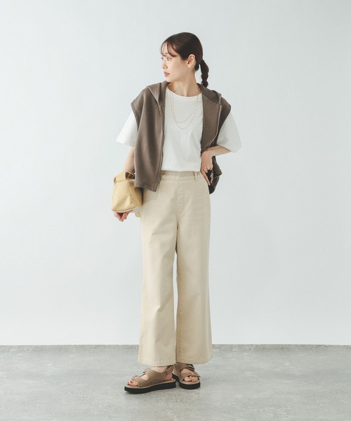 GLOBAL WORK(グローバルワーク)の「リッチクリーン透けにくいドルマンプルオーバー/636794(Tシャツ/カットソー・レディース・ダークグレー/ホワイト/ブラック/ブルー・MEDIUM/SMALL/LARGE)」の6枚目の写真