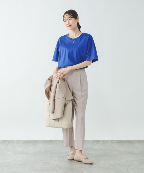 GLOBAL WORK(グローバルワーク)の「リッチクリーン透けにくいドルマンプルオーバー/636794(Tシャツ/カットソー・レディース・ダークグレー/ホワイト/ブラック/ブルー・MEDIUM/SMALL/LARGE)」の17枚目の写真