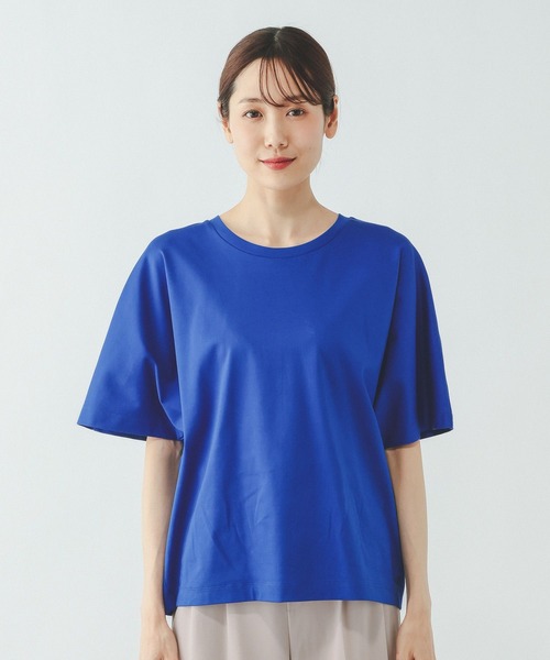 GLOBAL WORK(グローバルワーク)の「リッチクリーン透けにくいドルマンプルオーバー/636794(Tシャツ/カットソー・レディース・ダークグレー/ホワイト/ブラック/ブルー・MEDIUM/SMALL/LARGE)」の21枚目の写真