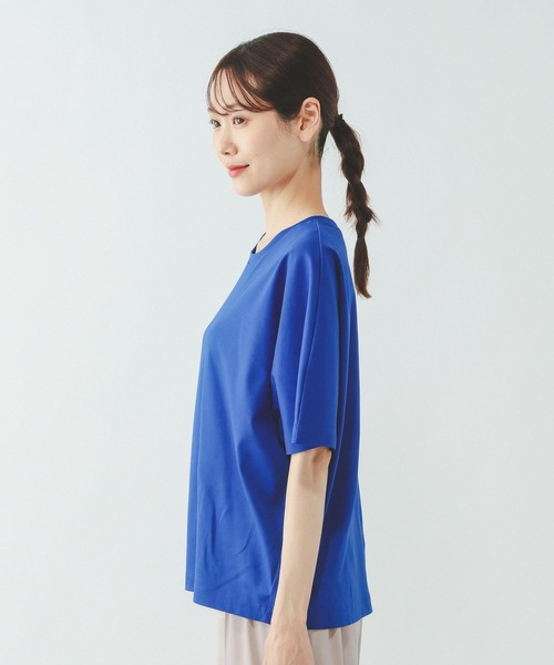 GLOBAL WORK(グローバルワーク)の「リッチクリーン透けにくいドルマンプルオーバー/636794(Tシャツ/カットソー・レディース・ダークグレー/ホワイト/ブラック/ブルー・MEDIUM/SMALL/LARGE)」の22枚目の写真
