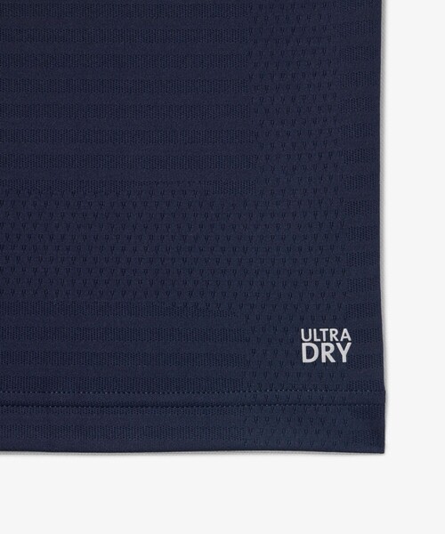 LACOSTE(ラコステ)の「UVカット ウルトラドライ コートジャカードジップポロシャツ(ポロシャツ・メンズ・オレンジ/ネイビー・4/5/3)」の4枚目の写真