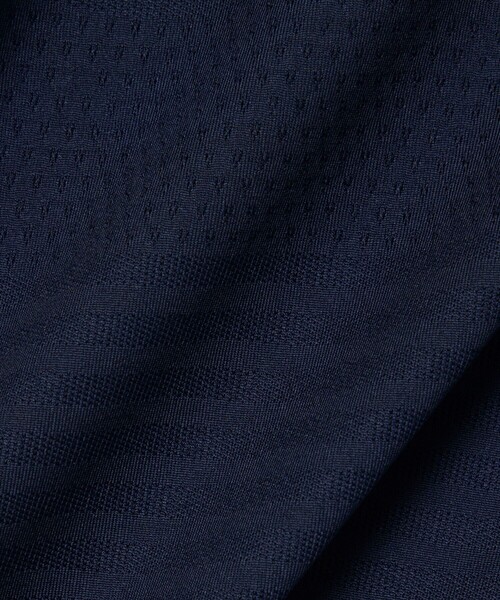 LACOSTE(ラコステ)の「UVカット ウルトラドライ コートジャカードジップポロシャツ(ポロシャツ・メンズ・オレンジ/ネイビー・4/5/3)」の6枚目の写真