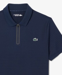 LACOSTE（ラコステ）の「UVカット ウルトラドライ コートジャカードジップポロシャツ（ポロシャツ）」