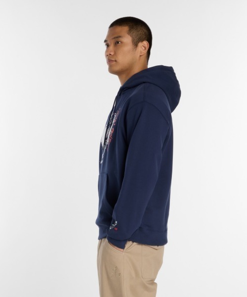 NEW BALANCE(ニューバランス)の「New Balance 大谷翔平 Graphic Hoodie(ニューバランス 大谷翔平 グラフィックフーディー)(パーカー・メンズ・ネイビー系/ブラック・X-LARGE/LARGE/MEDIUM)」の9枚目の写真