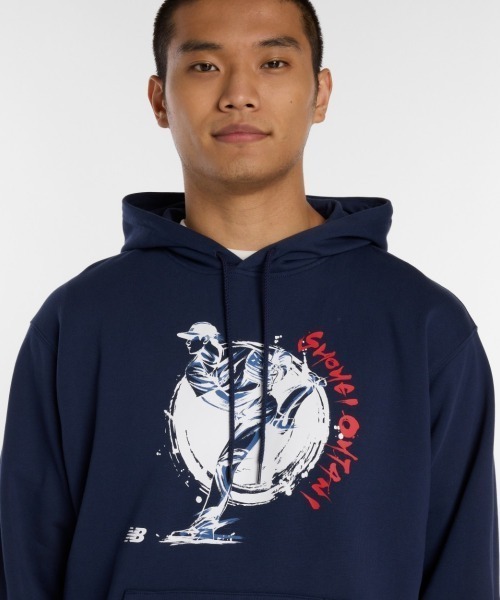 NEW BALANCE(ニューバランス)の「New Balance 大谷翔平 Graphic Hoodie(ニューバランス 大谷翔平 グラフィックフーディー)(パーカー・メンズ・ネイビー系/ブラック・X-LARGE/LARGE/MEDIUM)」の11枚目の写真
