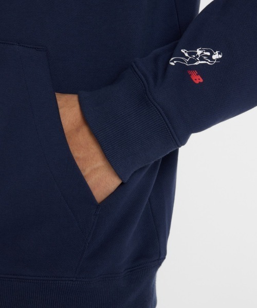 NEW BALANCE(ニューバランス)の「New Balance 大谷翔平 Graphic Hoodie(ニューバランス 大谷翔平 グラフィックフーディー)(パーカー・メンズ・ネイビー系/ブラック・X-LARGE/LARGE/MEDIUM)」の13枚目の写真