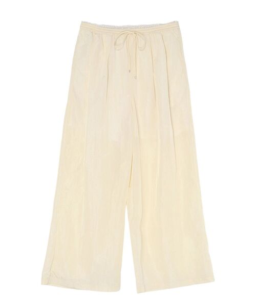 LAGUNAMOON(ラグナムーン)の「ウエストレースリラックスパンツ 【夏服】 【セットアップ対応】(その他パンツ・レディース・アイボリー/ブラウン・SMALL/MEDIUM)」の20枚目の写真