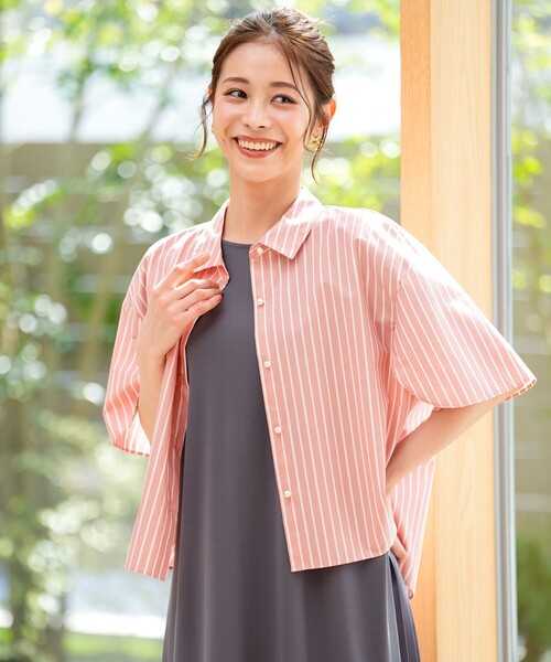ANY SIS（エニィスィス）の「ペタルスリーブ シャツ（シャツ/ブラウス・レディース・オレンジ系1/ライトグリーン系1/ホワイト系1/スカイブルー系1・X-LARGE）」の4枚目の写真