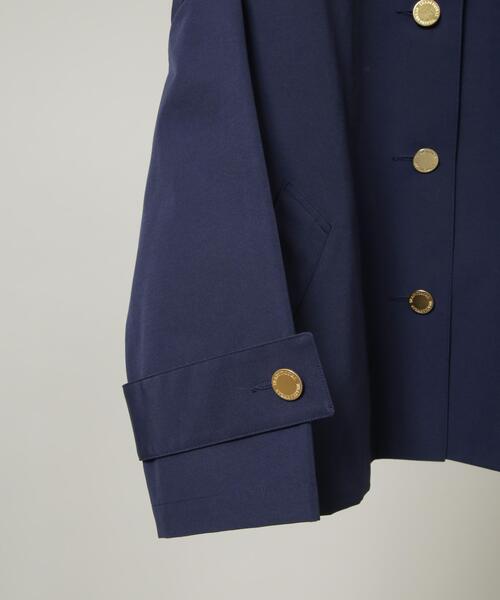 Traditional Weatherwear（トラディショナルウェザーウェア）の「Traditional Weatherwear/MALTON N/C SHORT（ノーカラーコート・レディース・ベージュ/ネイビー・32）」の5枚目の写真