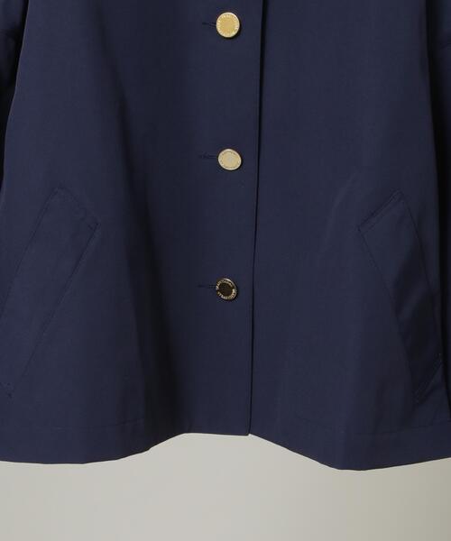 Traditional Weatherwear（トラディショナルウェザーウェア）の「Traditional Weatherwear/MALTON N/C SHORT（ノーカラーコート・レディース・ベージュ/ネイビー・32）」の6枚目の写真